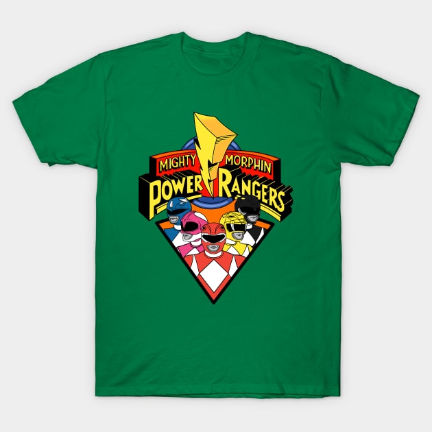 Mighty Morphin Power Rangers T-Shirt by OniSide